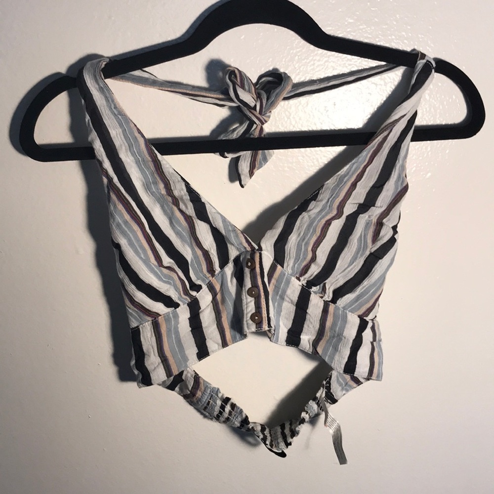 Stripe Halter Top